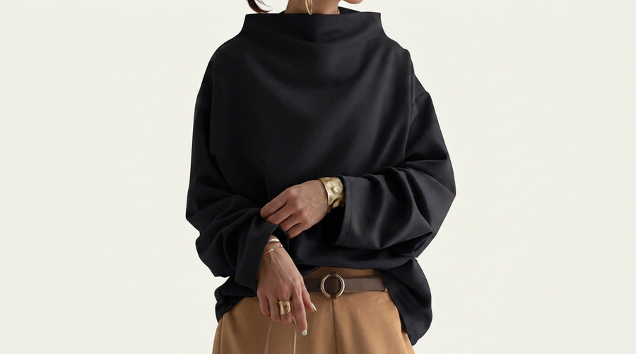 Margot | High-Neck Soft Knit Top