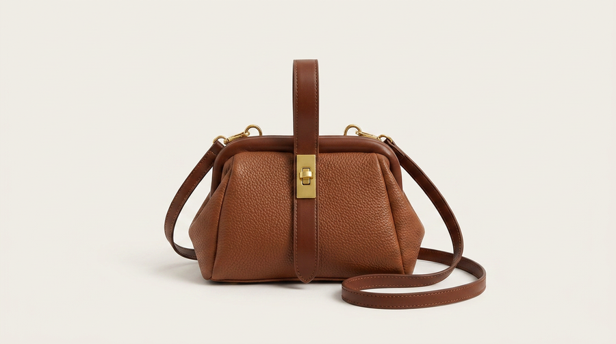 Hadleigh | Women's Mini Top Handle Turn Lock Crossbody Bag