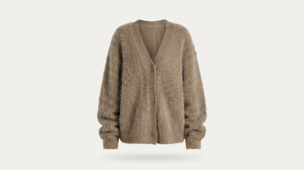 Delwyn | Women's Oversized Fuzzy Button-Front Cardigan