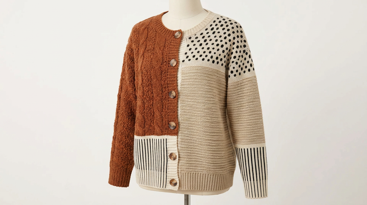 Doralie | Women's Patchwork Cardigan Sweater