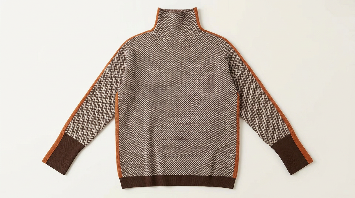 Piper | Herringbone Luxe Turtleneck Sweater